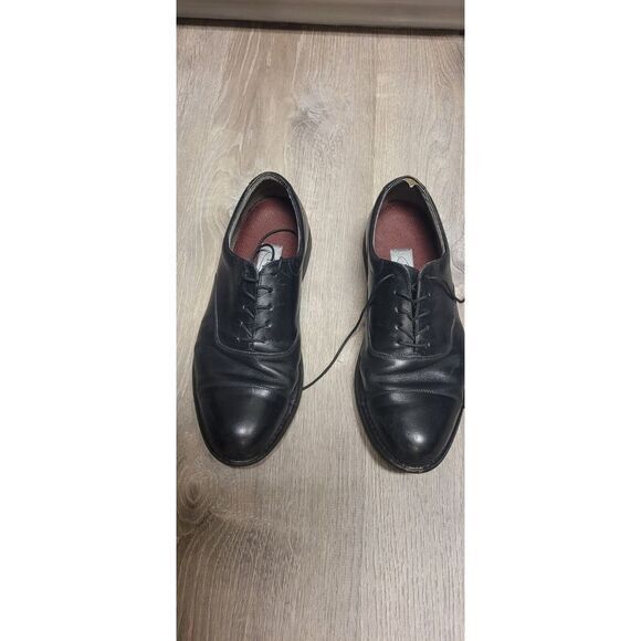 Rockport‎ Men's M3038 Oxford Black Leather Round Toe Lace Up 9.5 - Picture 1 of 14